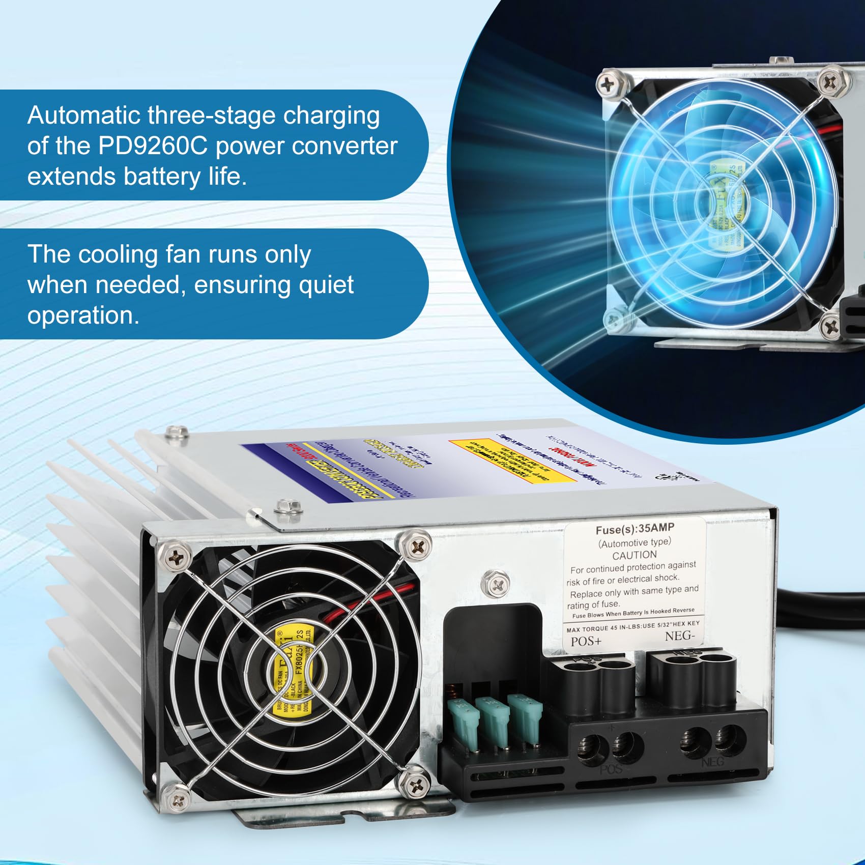 WOUDY PD9260C compatibility with lead acid and AGM cells