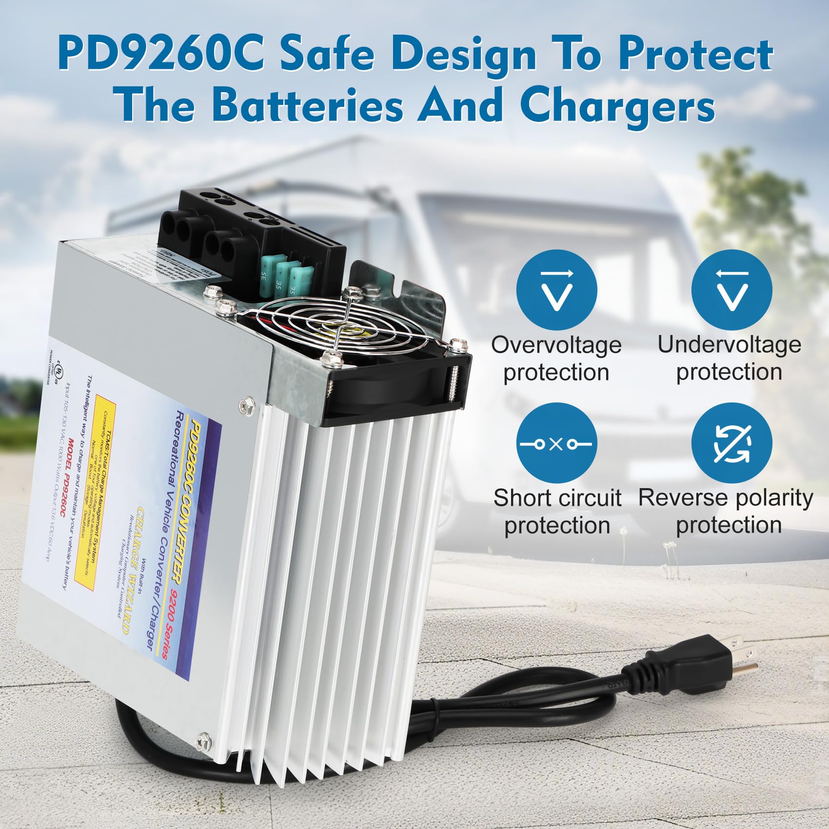 WOUDY PD9260C built-in safety protections prevent faults