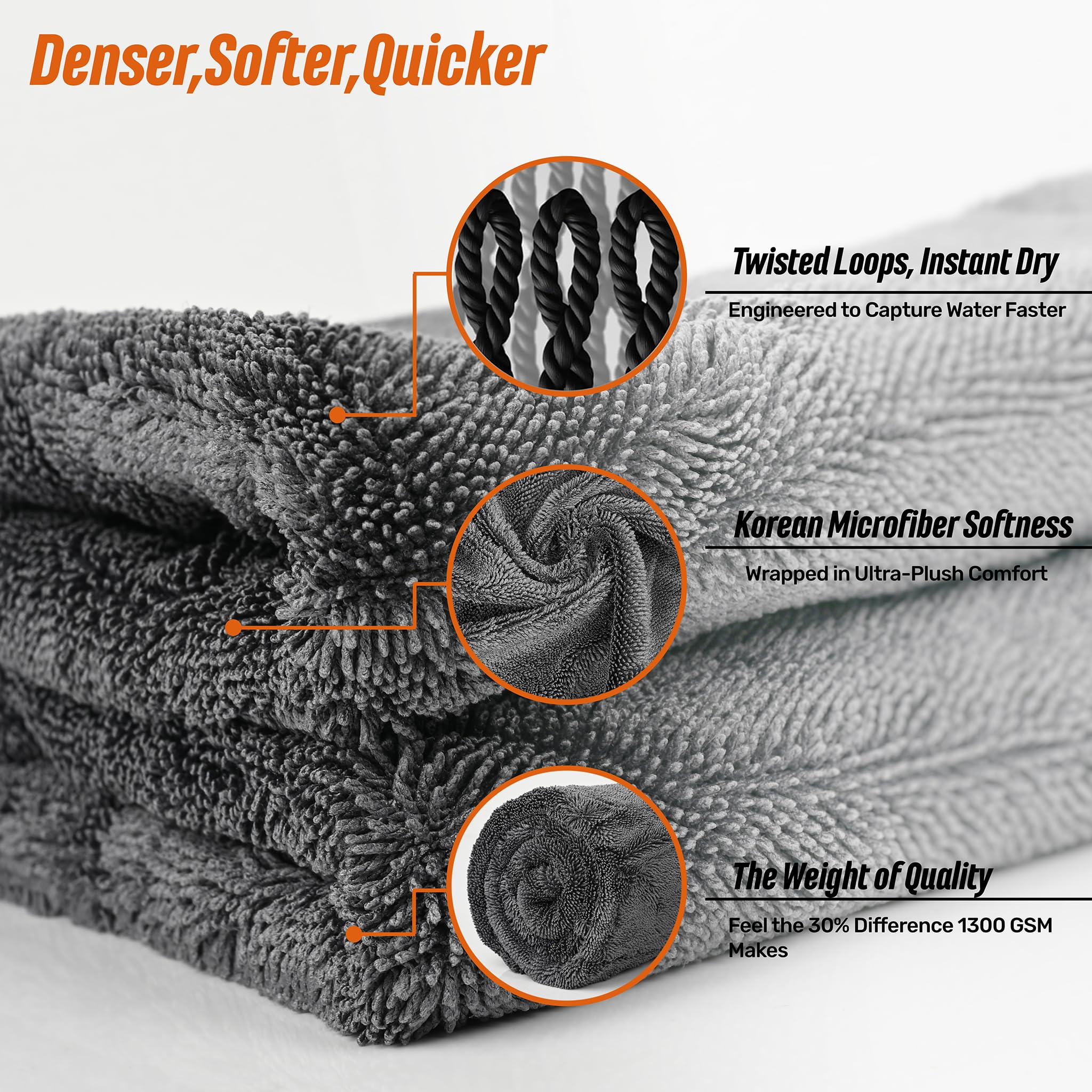 WOWIPER detail towel 15-7x15-7 ideal for glass and mirrors.