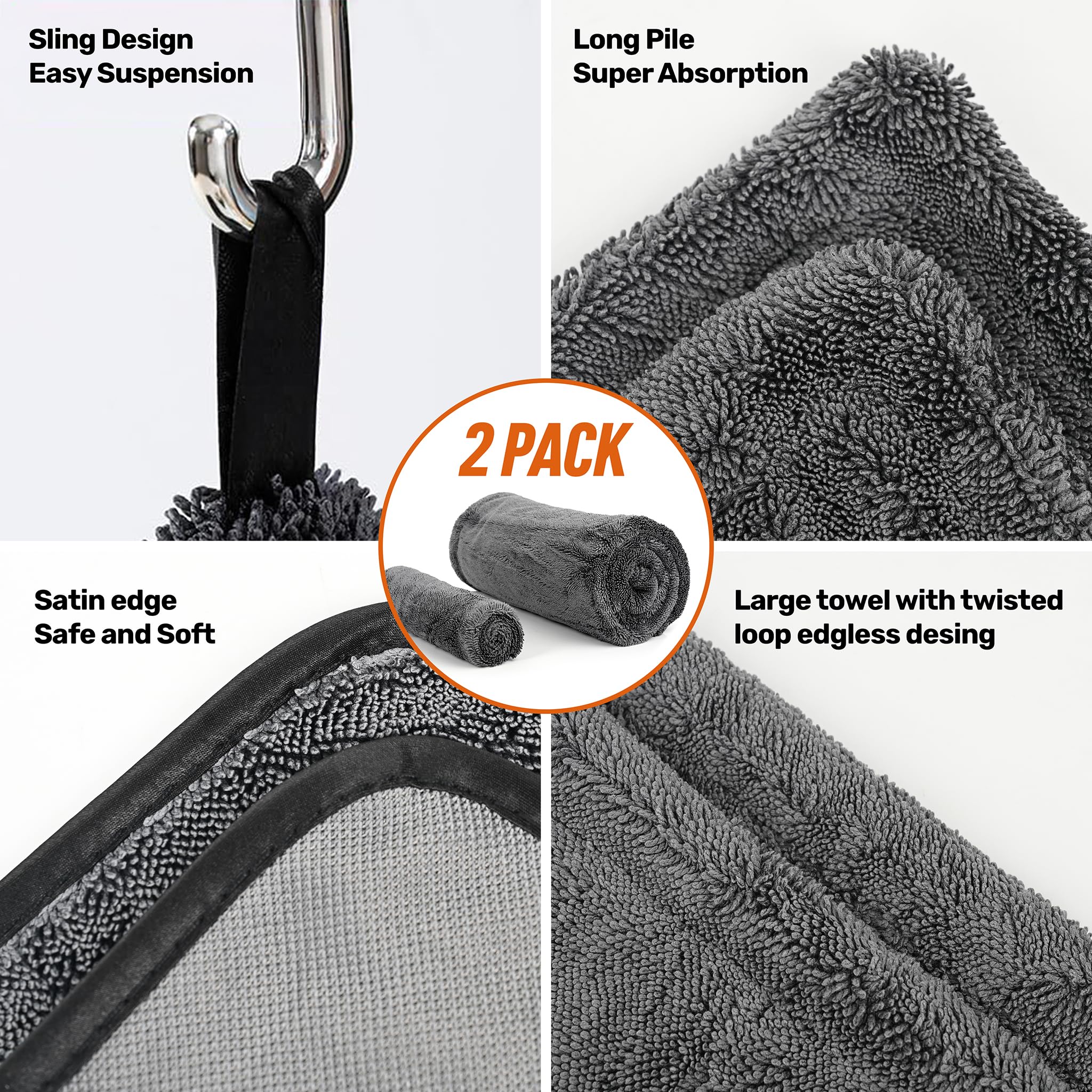 WOWIPER drying action on a car body promotes quick water pickup.