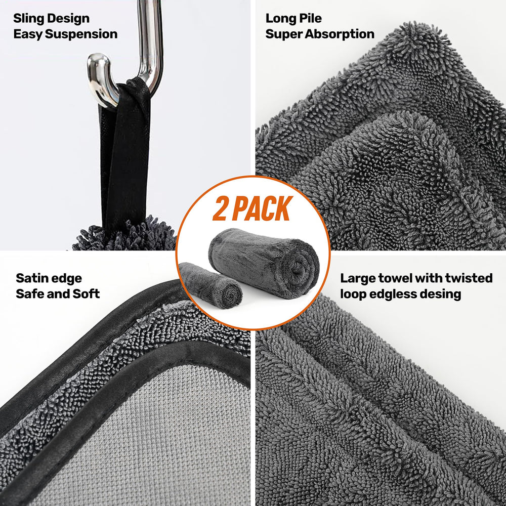 WOWIPER drying action on a car body promotes quick water pickup.