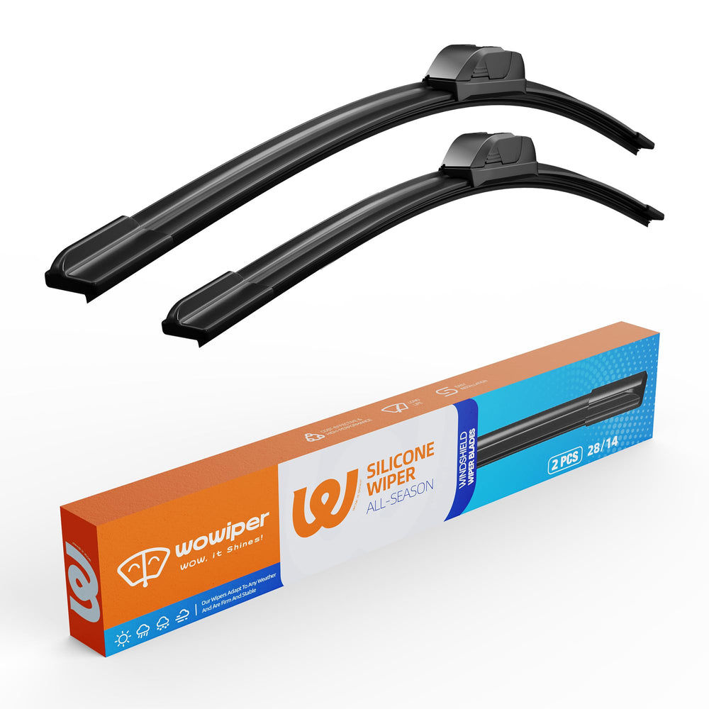 WOWIPER silicone wiper blades 28-inch deliver a smooth, streak-free wipe for rainy days.