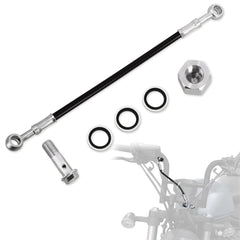 WOWTK 25cm brake line extension close-up for universal motorcycle compatibility and easier upgrades.
