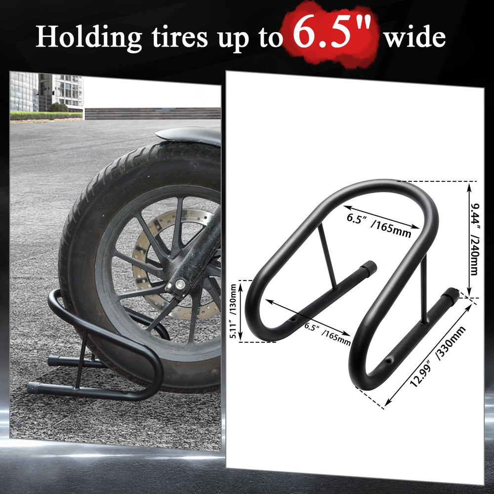 WOWTK 6.5in wheel chock side view highlighting quick-release fit