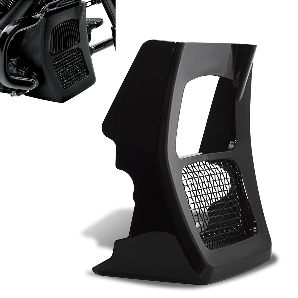 WOWTK Chin Spoiler on Harley Road King front view adds factory-style finish