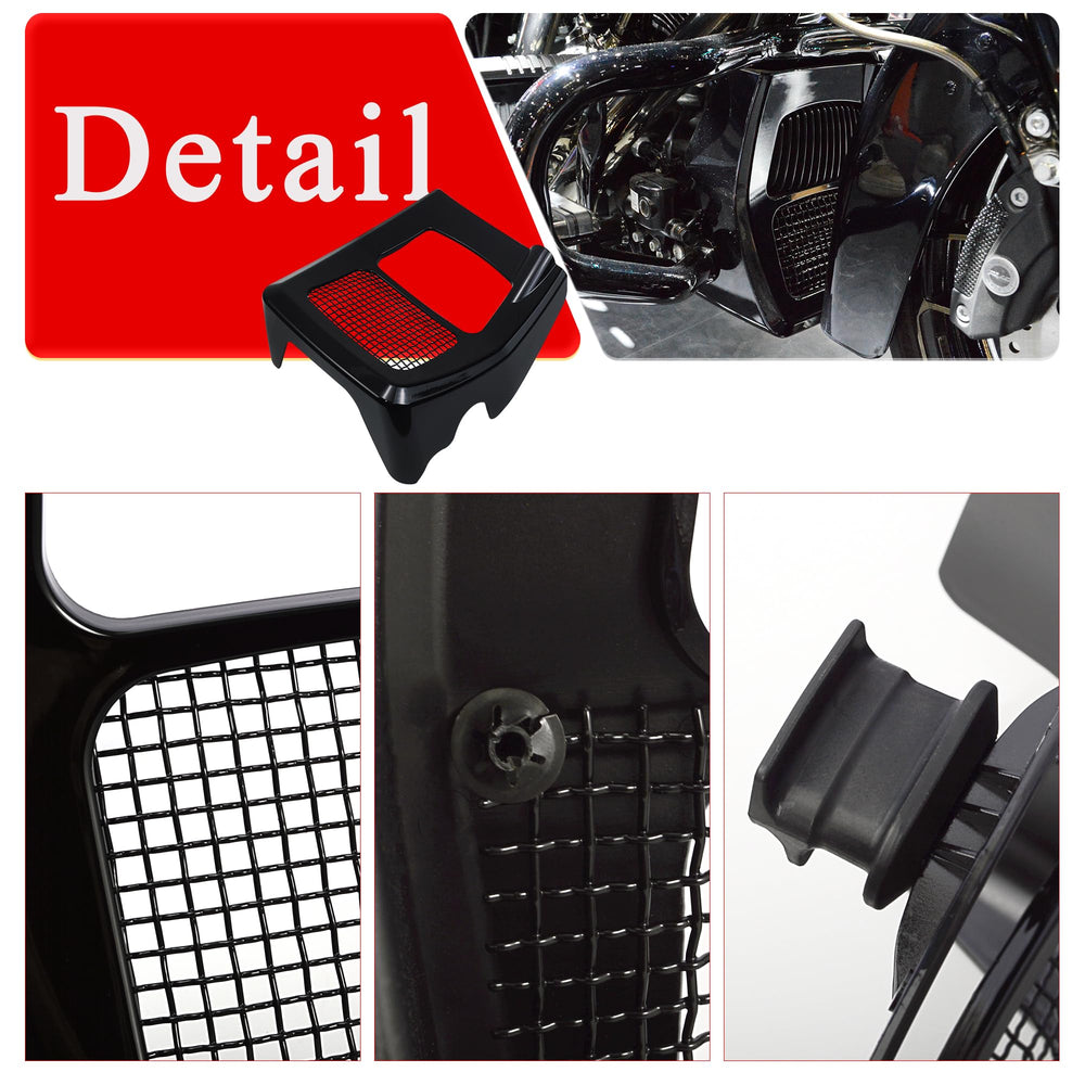WOWTK Chin Spoiler on Harley Street Glide front view enhances the bike's front aesthetics