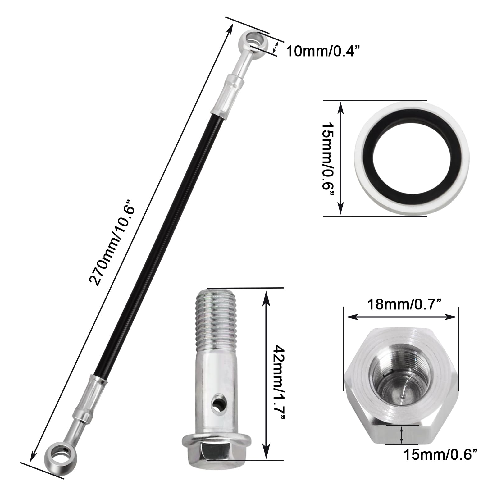 WOWTK 25 cm extension angle view shows compact fit for tight spokes and frames.