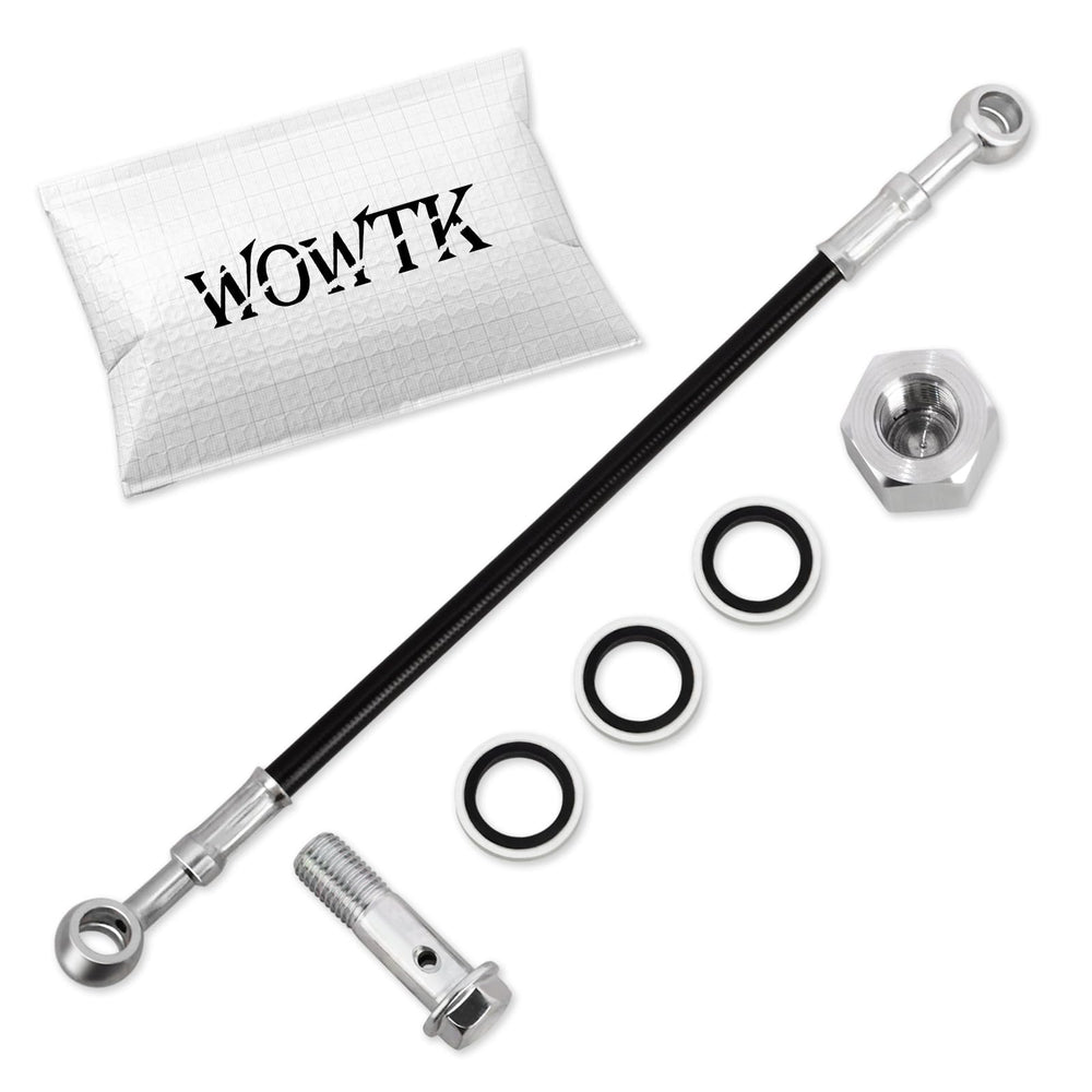 Clear view of WOWTK connectors and hose finish highlights quality materials.