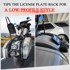 WOWTK curved laydown frame for Honda VTX1300R chrome finish improves rear appearance and wind flow