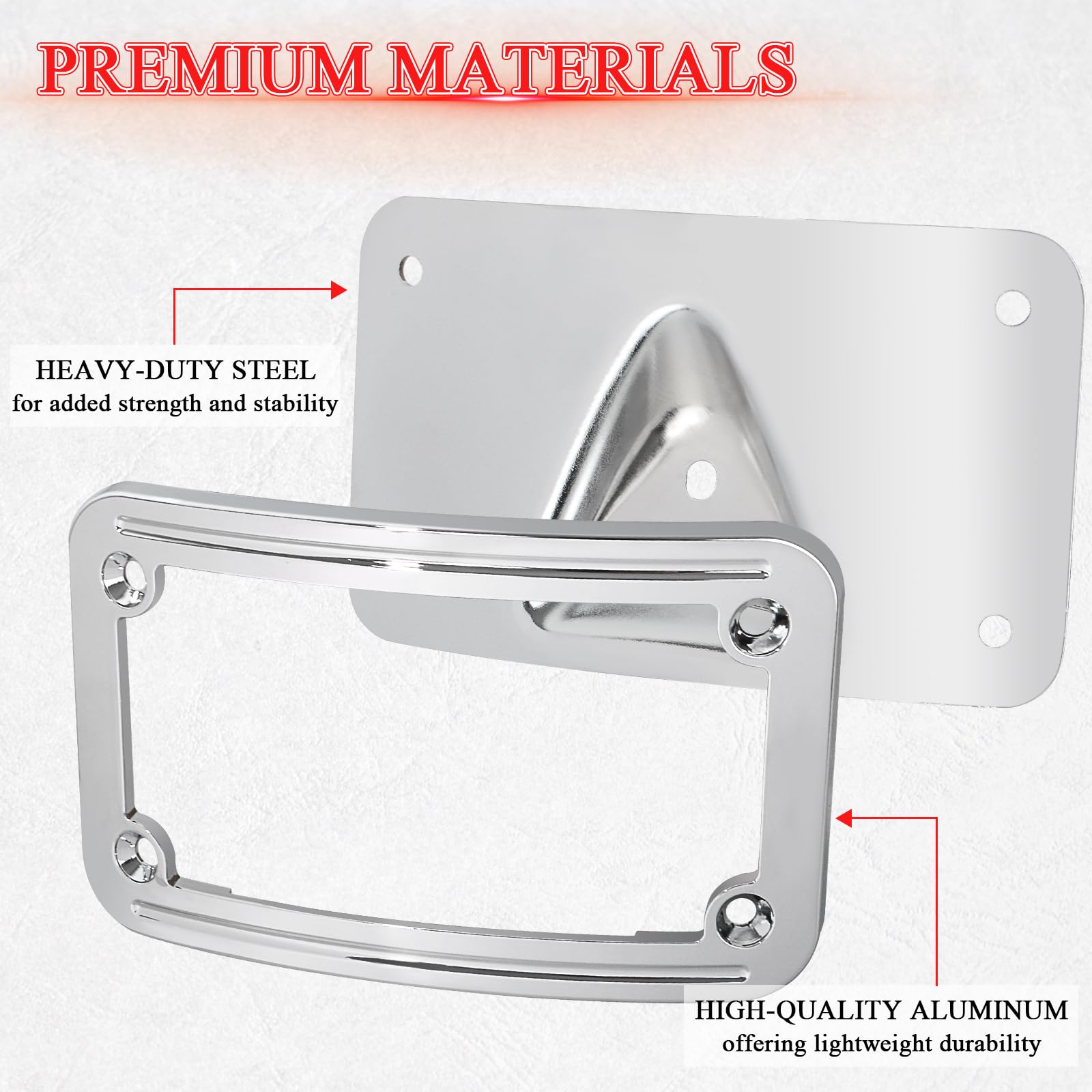 WOWTK curved laydown frame for VTX1800 chrome finish adds sleek styling and secure mounting