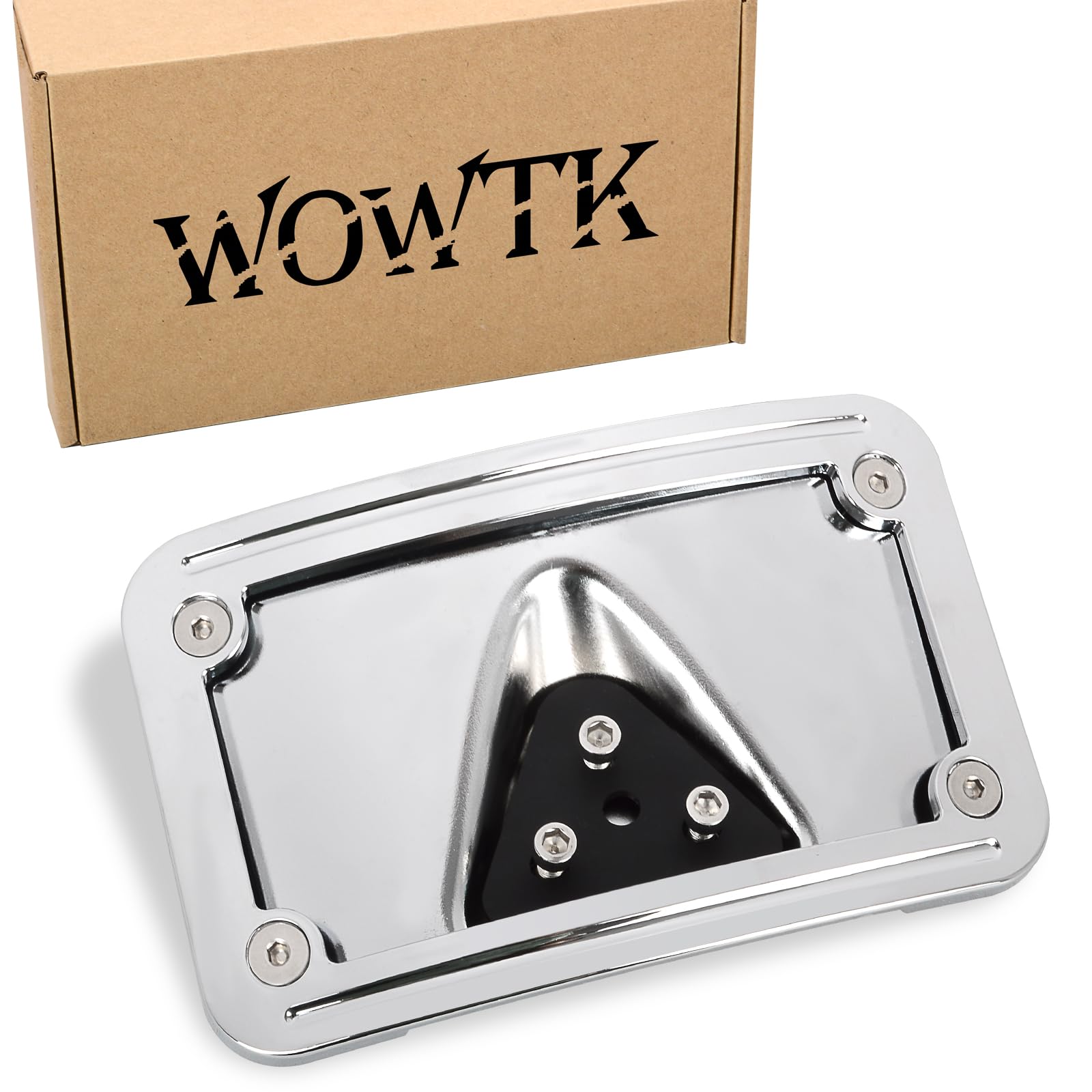WOWTK 4x7-plate compatibility supports standard plates securely on motorcycles