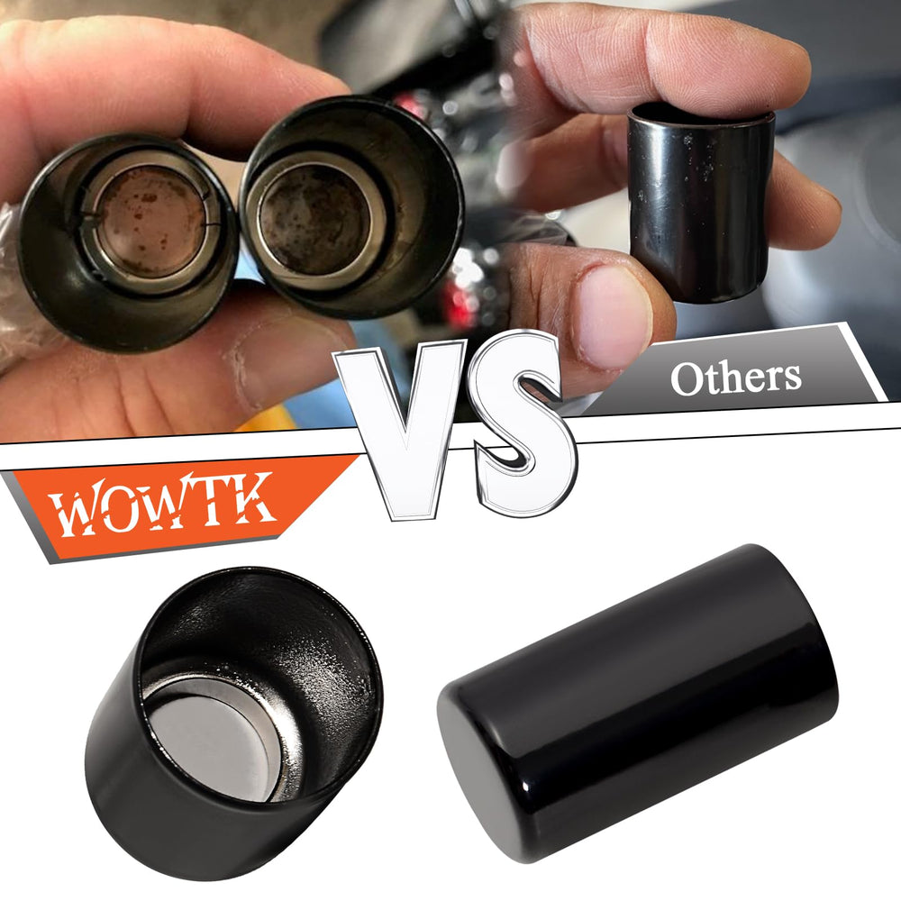 WOWTK magnetic disguise demonstrates easy on/off for Harley touring luggage.