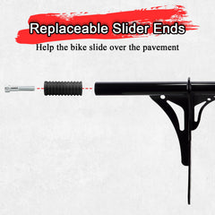 WOWTK replaceable sliders help the bike slide smoothly.