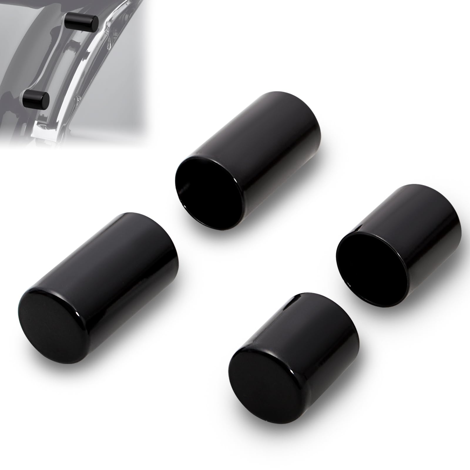 WOWTK rear docking cover long variant provides secure concealment for Harley docking points.