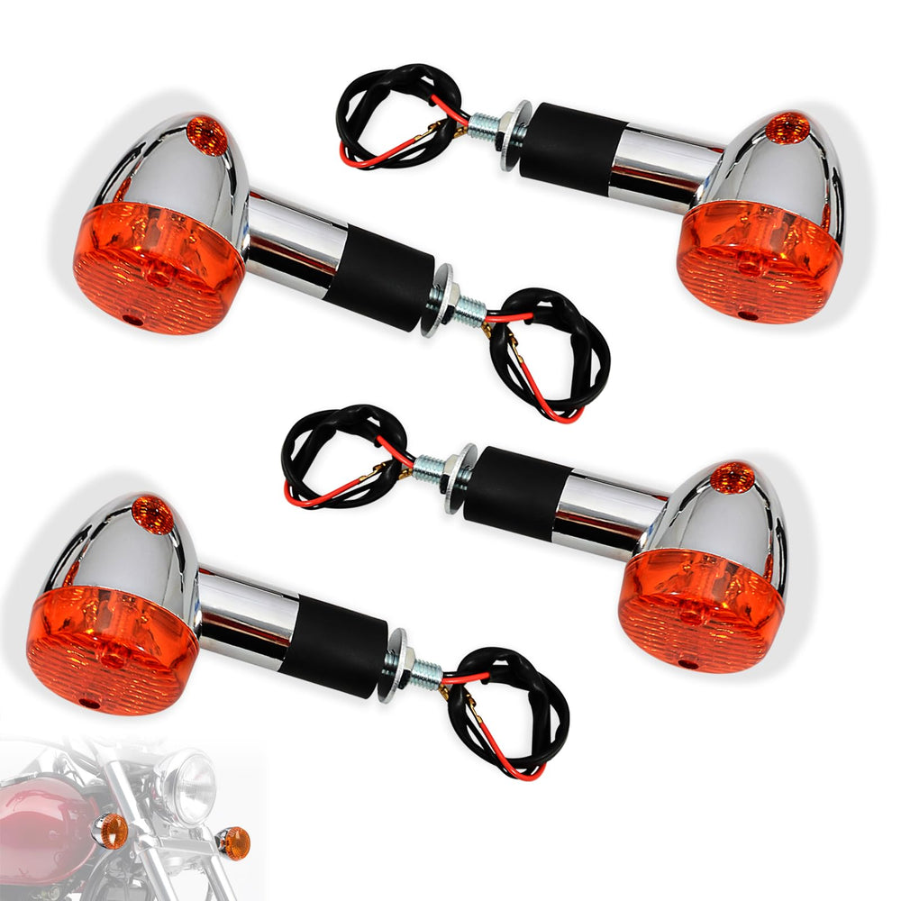 WOWTK front left amber turn signal for Kawasaki VN enhances daytime visibility.