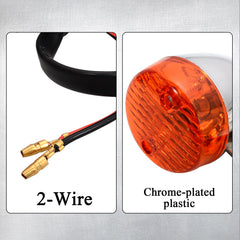 WOWTK rear left amber turn signal for Kawasaki VN boosts rear visibility.