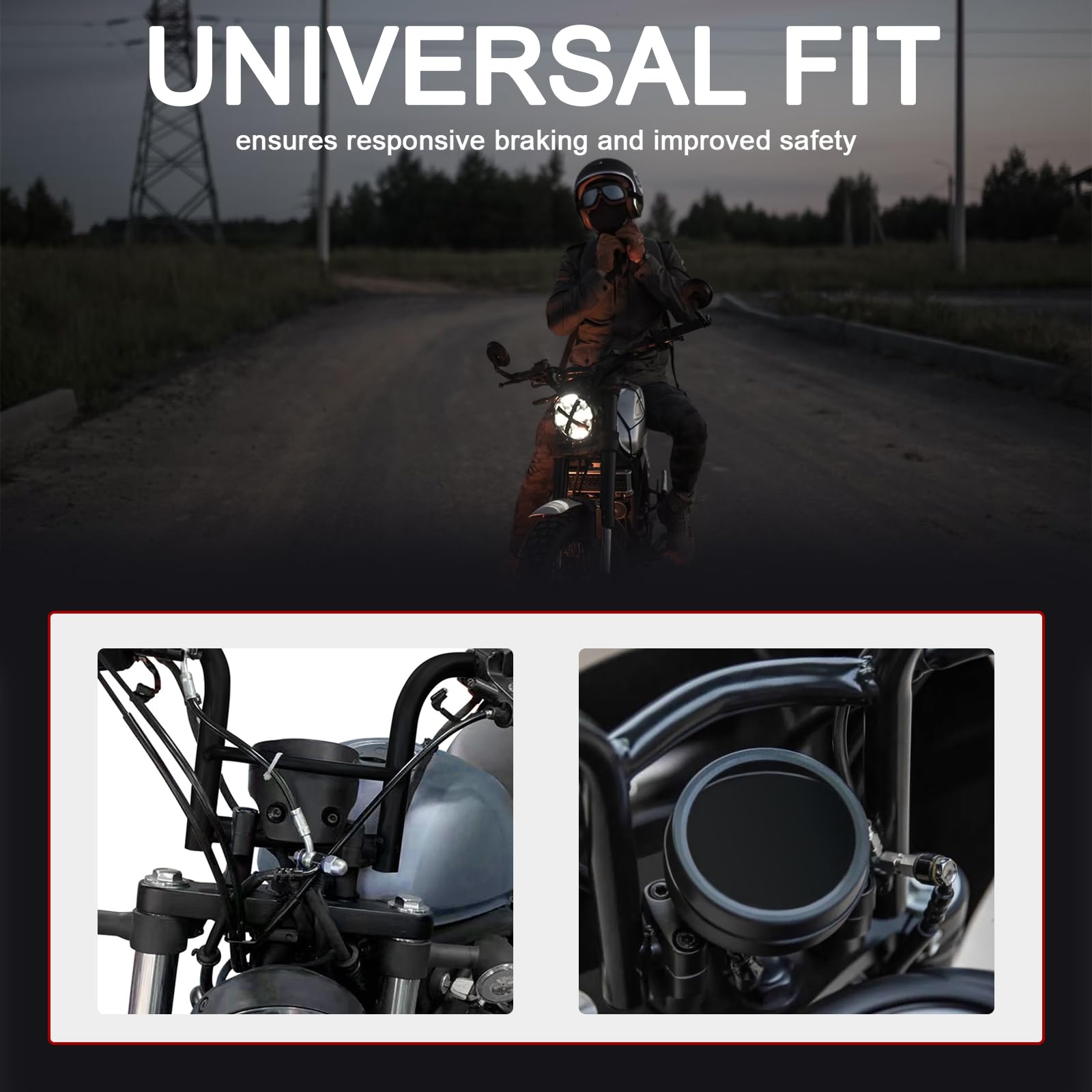 WOWTK universal brake hose extend connector with precision aluminum end for durable fittings.