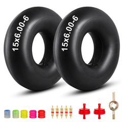 Woxla 15x6-00-6 inner tube with TR14 valve for durable lawn equipment