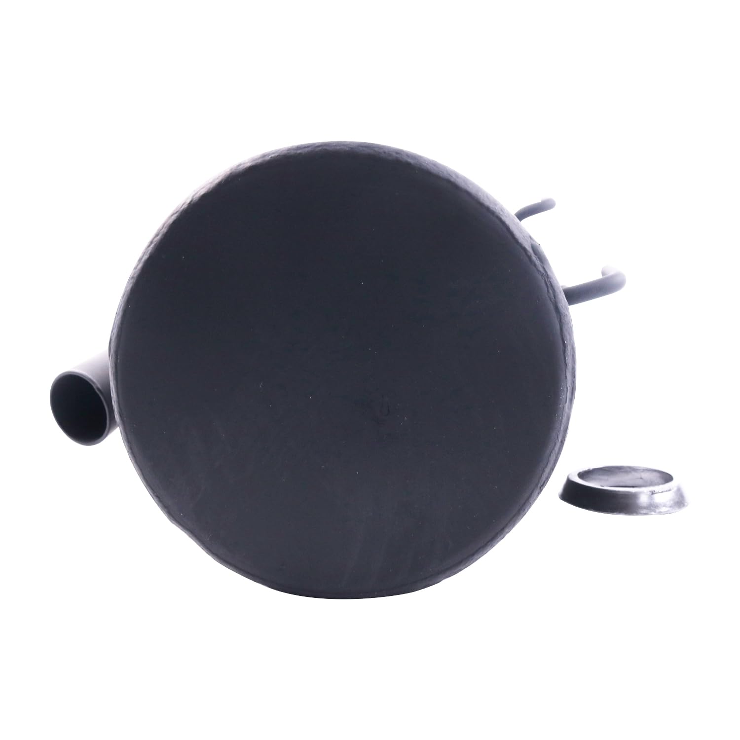 WQSING muffler silencer aluminum body closeup showcases corrosion-resistant material and precision welds.