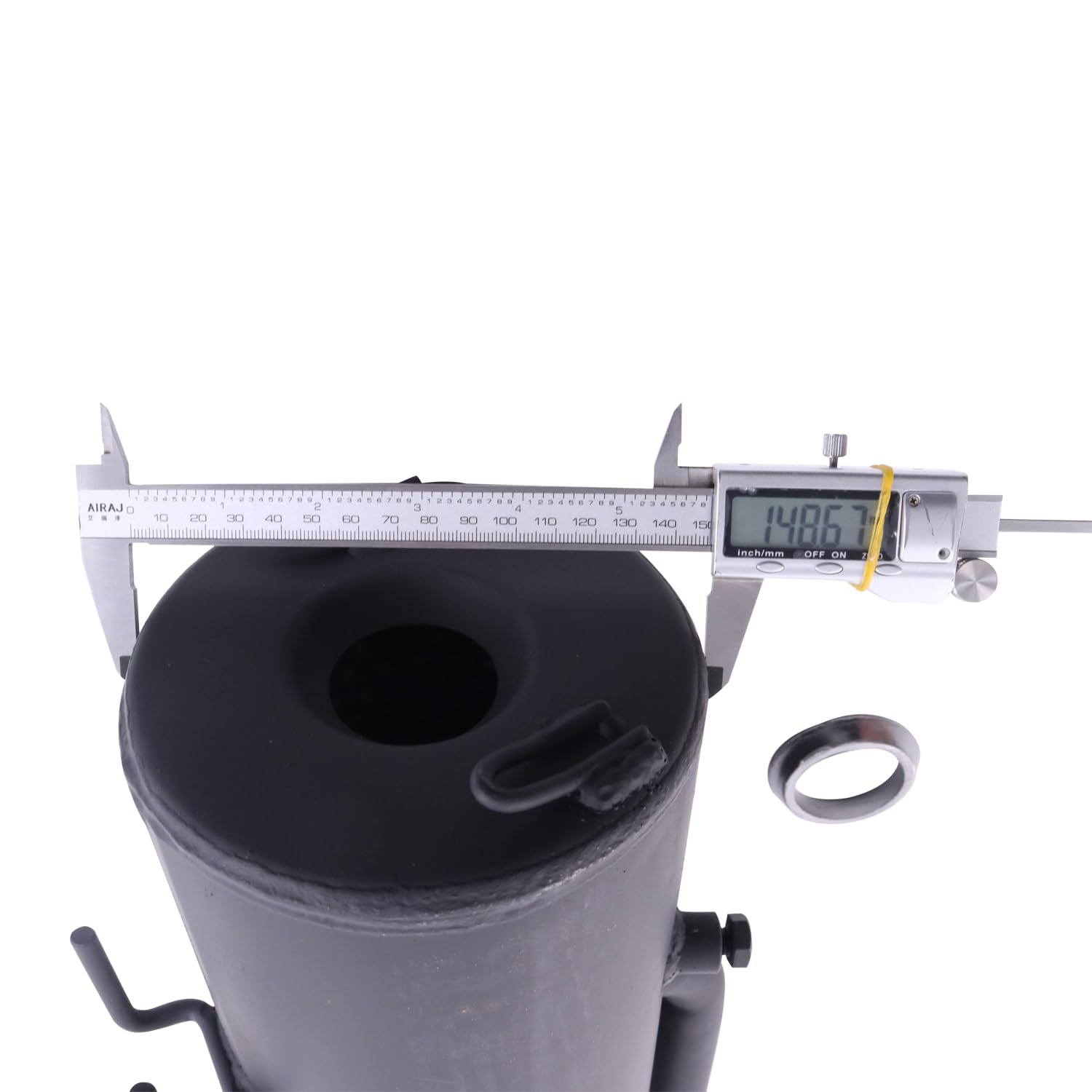 WQSING exhaust component on vehicle scene suggests potential airflow improvement and quieter operation.