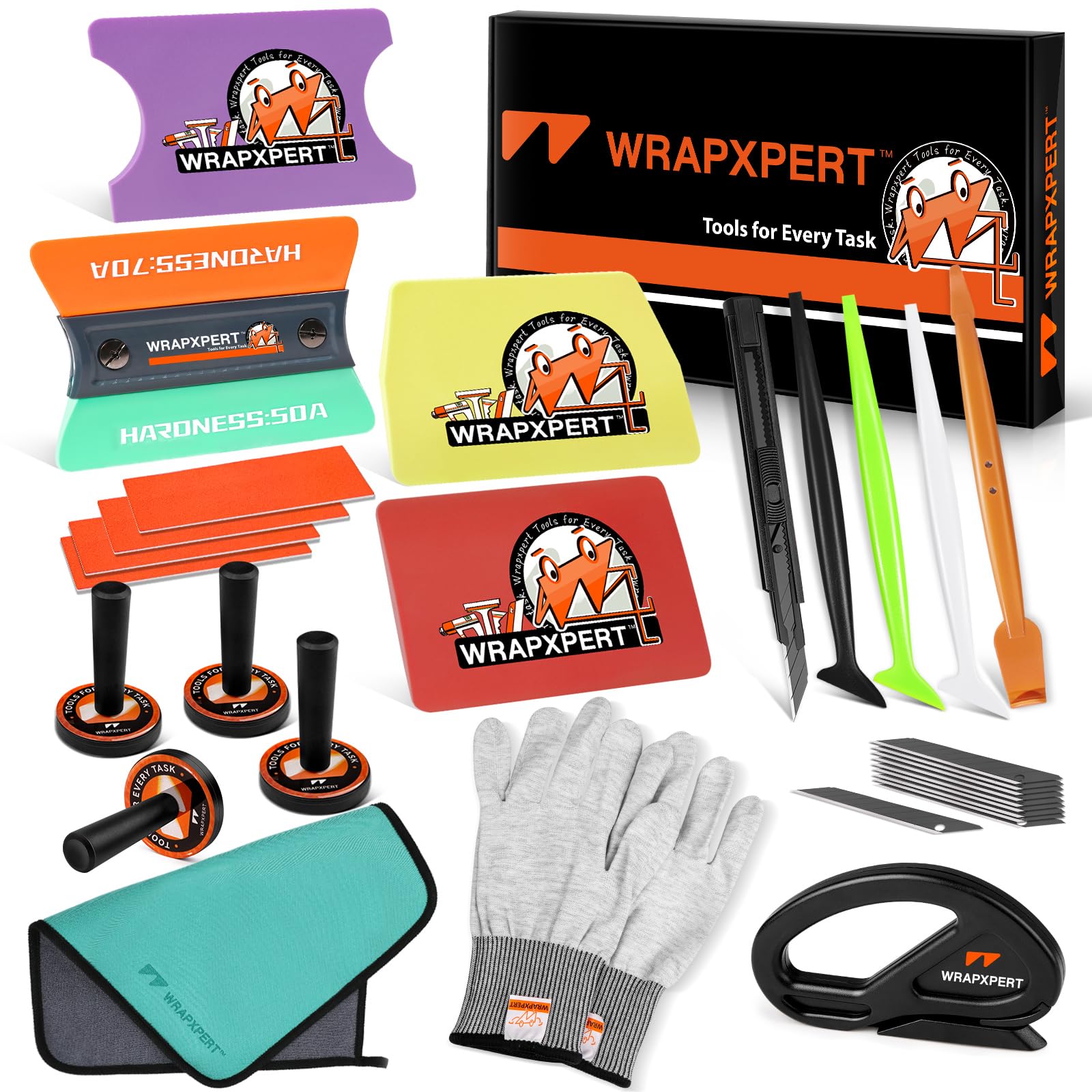 WRAPXPERT 21-in-1 vinyl wrap kit shown for smooth installations.
