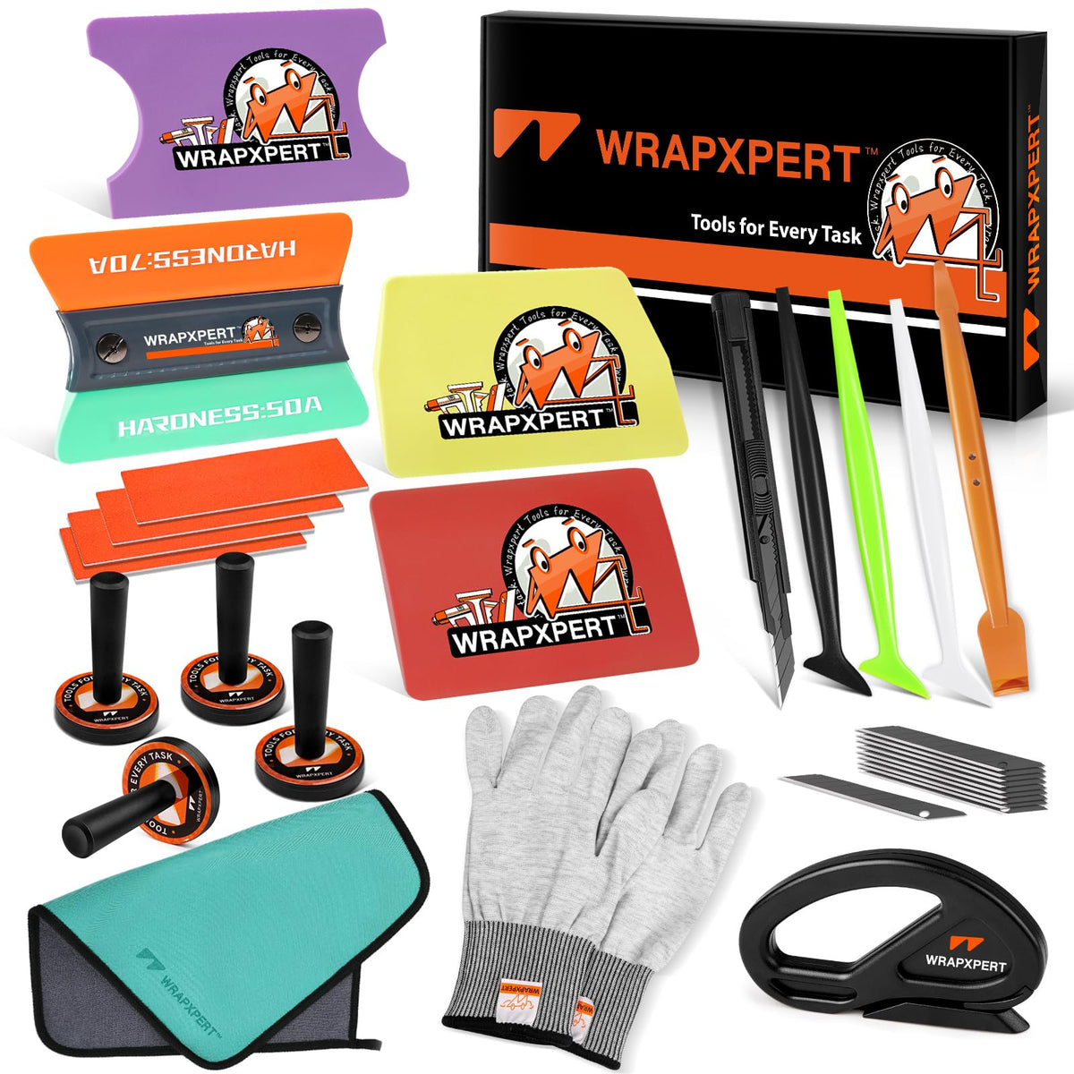 WRAPXPERT 21-in-1 vinyl wrap kit shown for smooth installations.