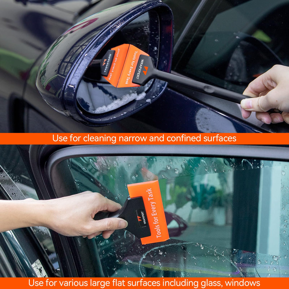 WRAPXPERT scratch-resistant blades ensuring smooth film without glass damage.