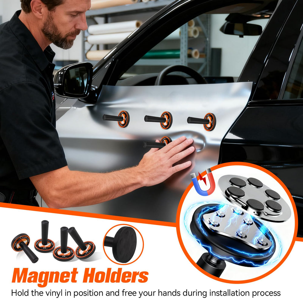 WRAPXPERT various squeegees designed for curves, edges, and flat panels.