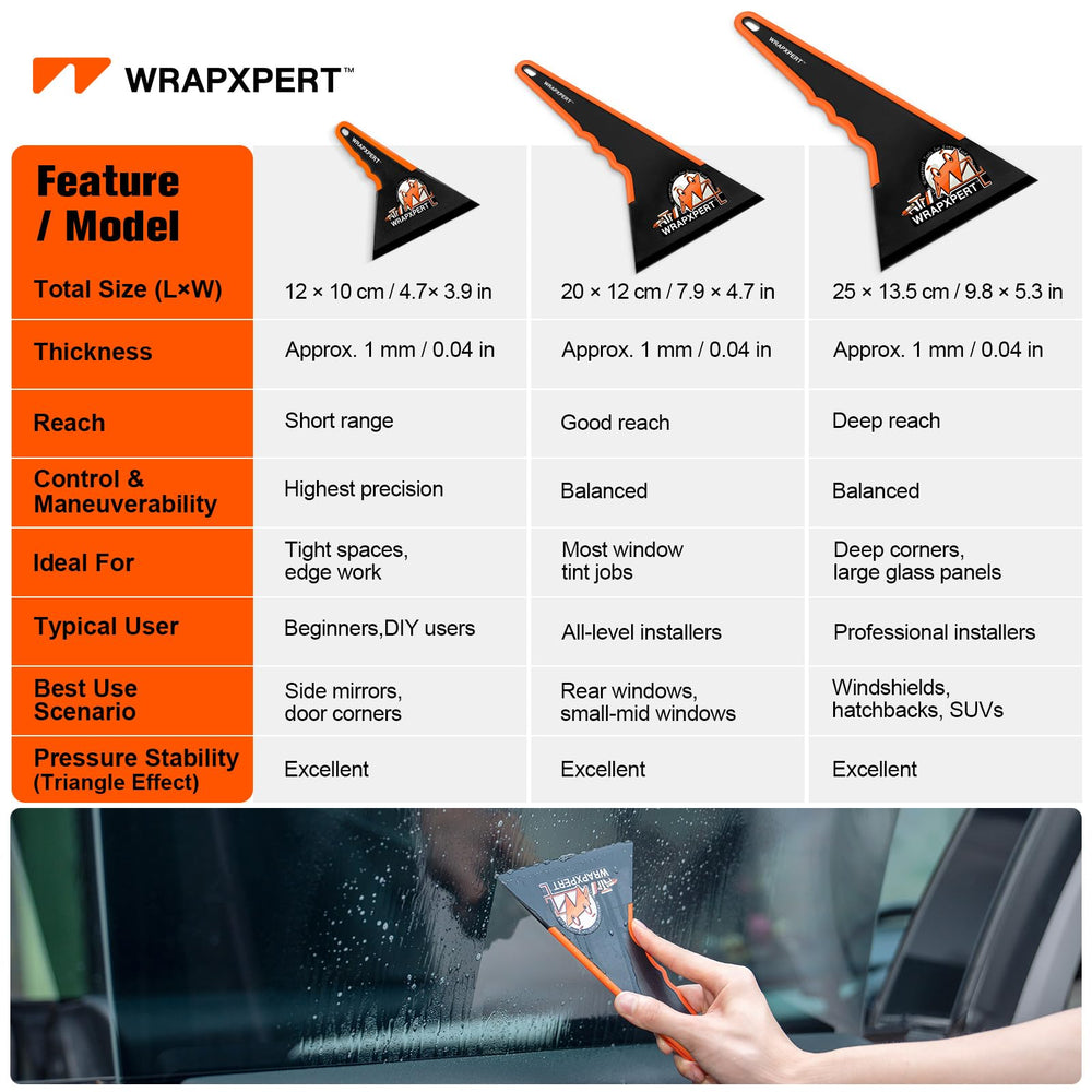 WRAPXPERT window film installation in action on car windshield