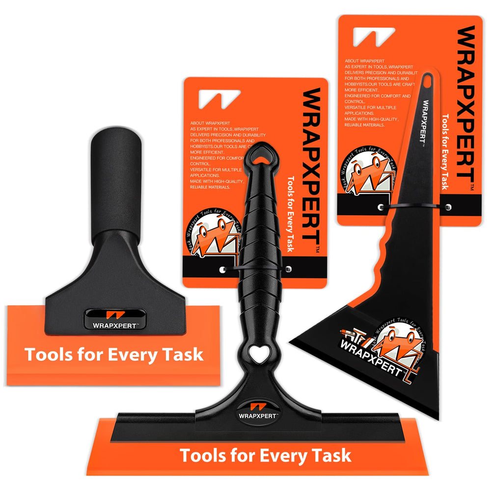 WRAPXPERT window tint tools kit with 8.27-inch blade for fast, smooth tinting on large glass.