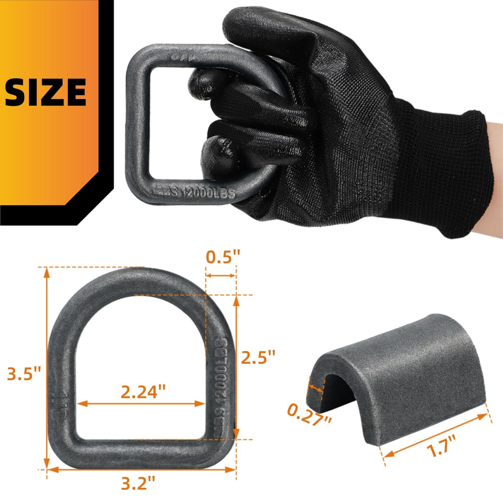 WRINGKIT D-ring rotation 180 enables flexible, adjustable tie-down points.