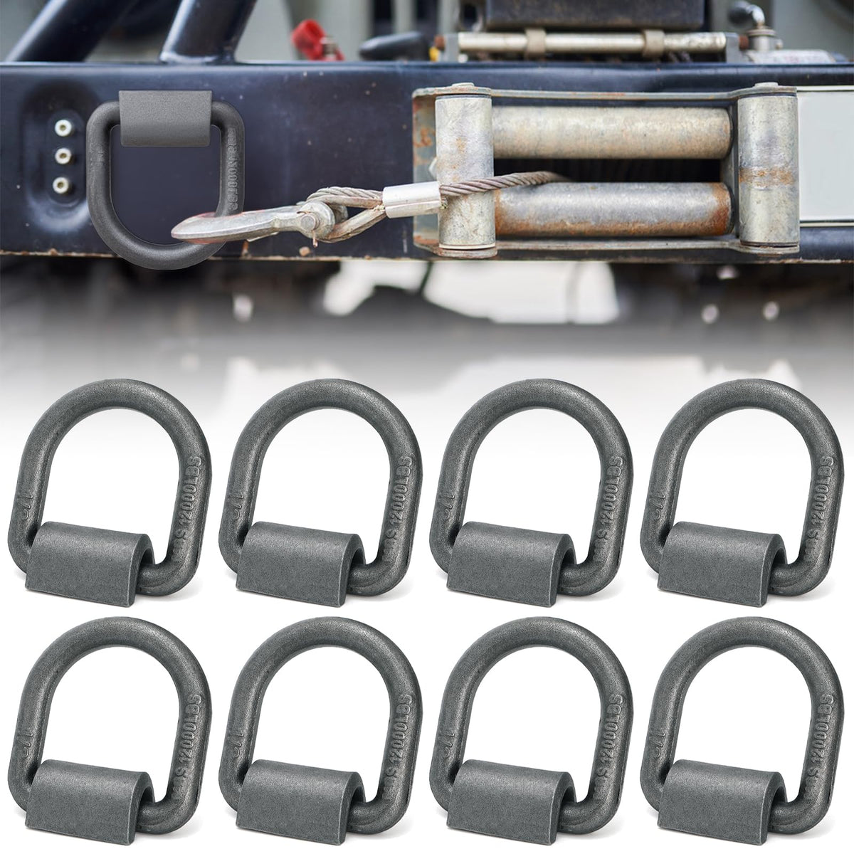 WRINGKIT weld-on D-ring assembly secures heavy trailer loads with a reliable anchor.