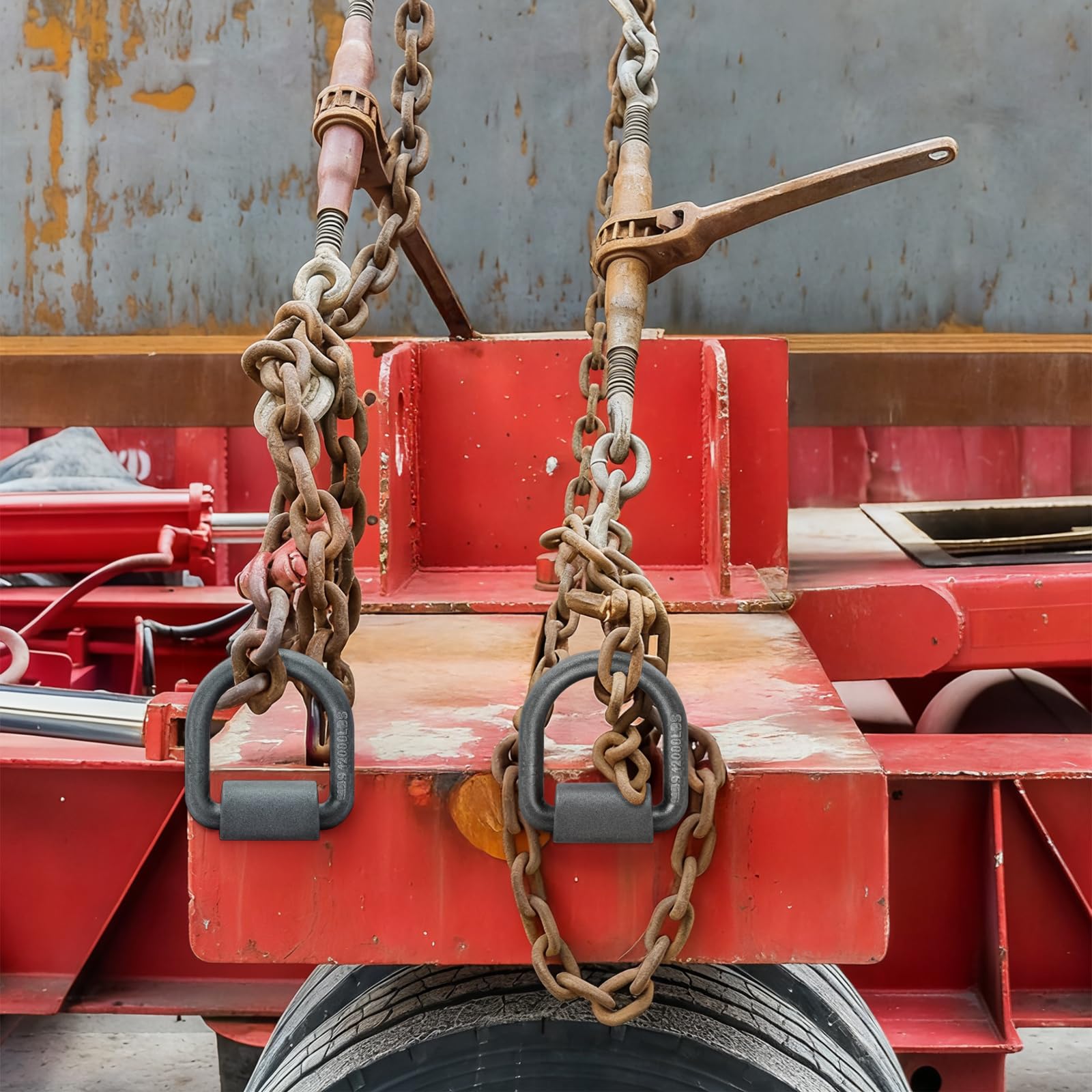 WRINGKIT trailer D-ring installation demonstrates easy weld-on setup.
