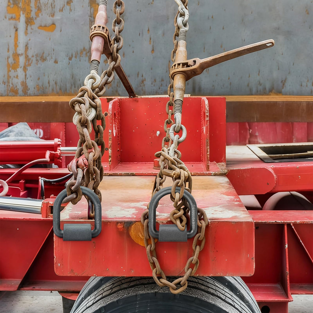 WRINGKIT trailer D-ring installation demonstrates easy weld-on setup.