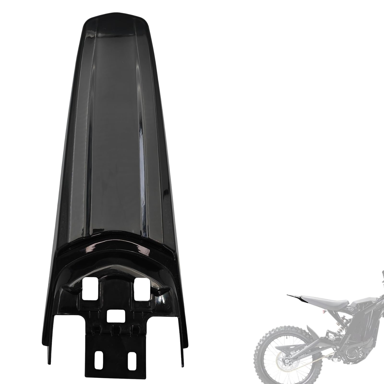 WRUIOY extended rear fender for Surron Light Bee X keeps mud off the rider
