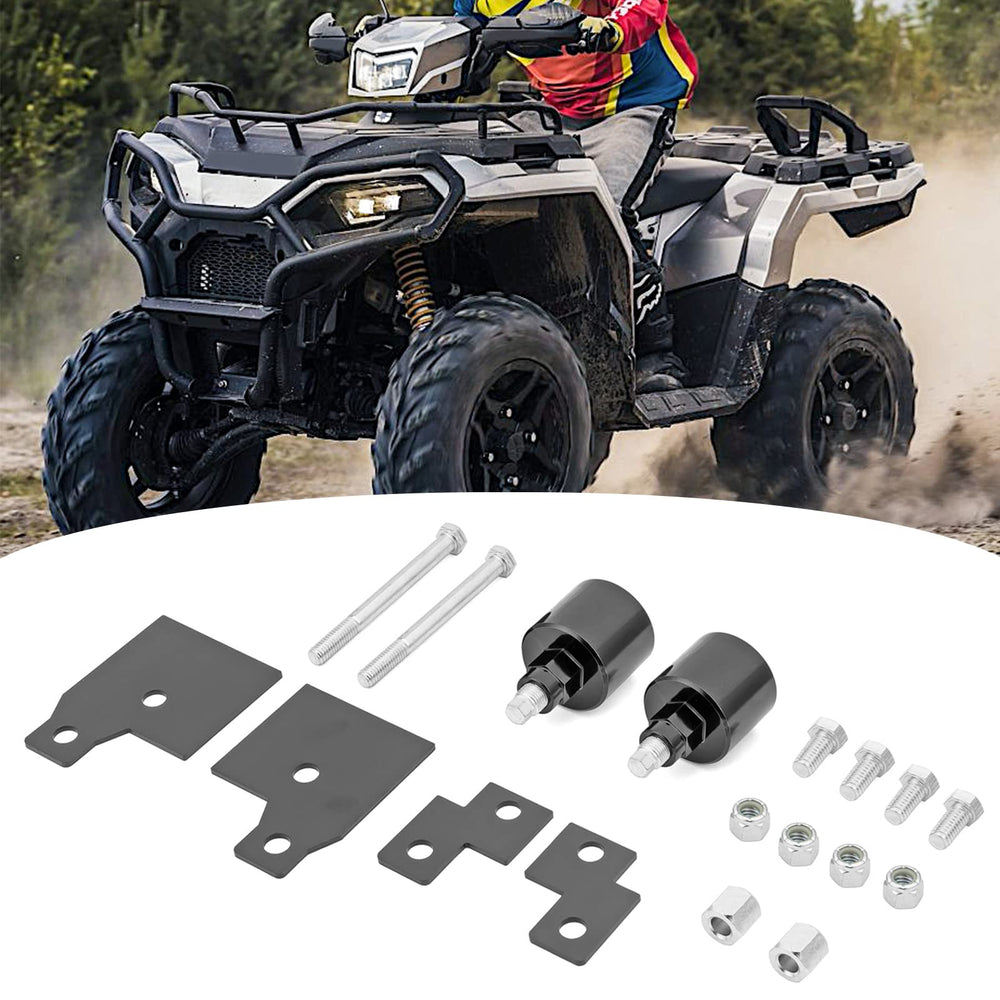 Wsays front and rear 2-inch lift installed on Polaris Sportsman improving ground clearance