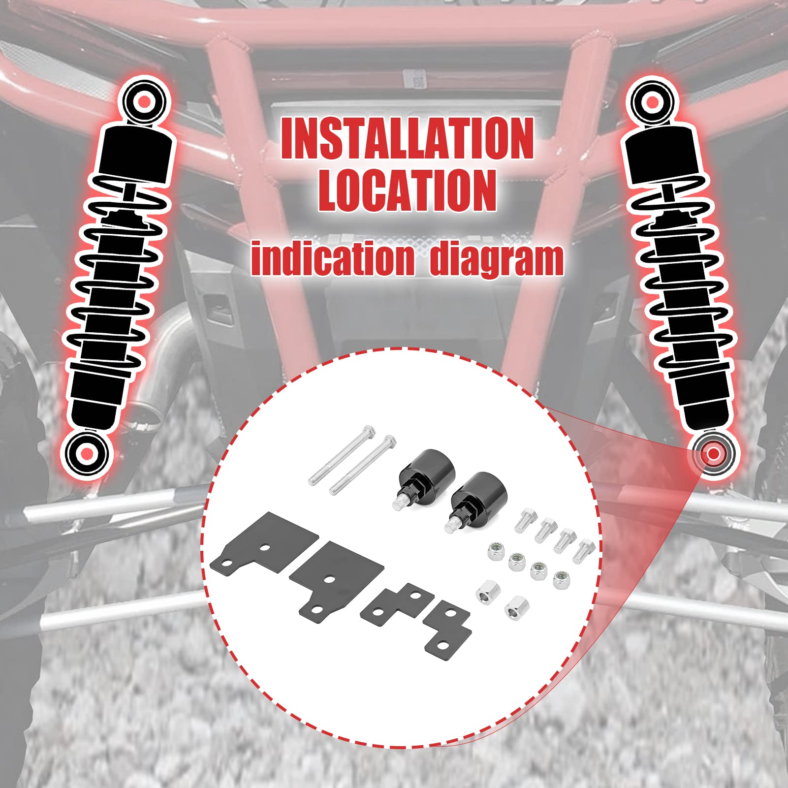 Wsays large rear brackets provide robust mounting for lifted ride