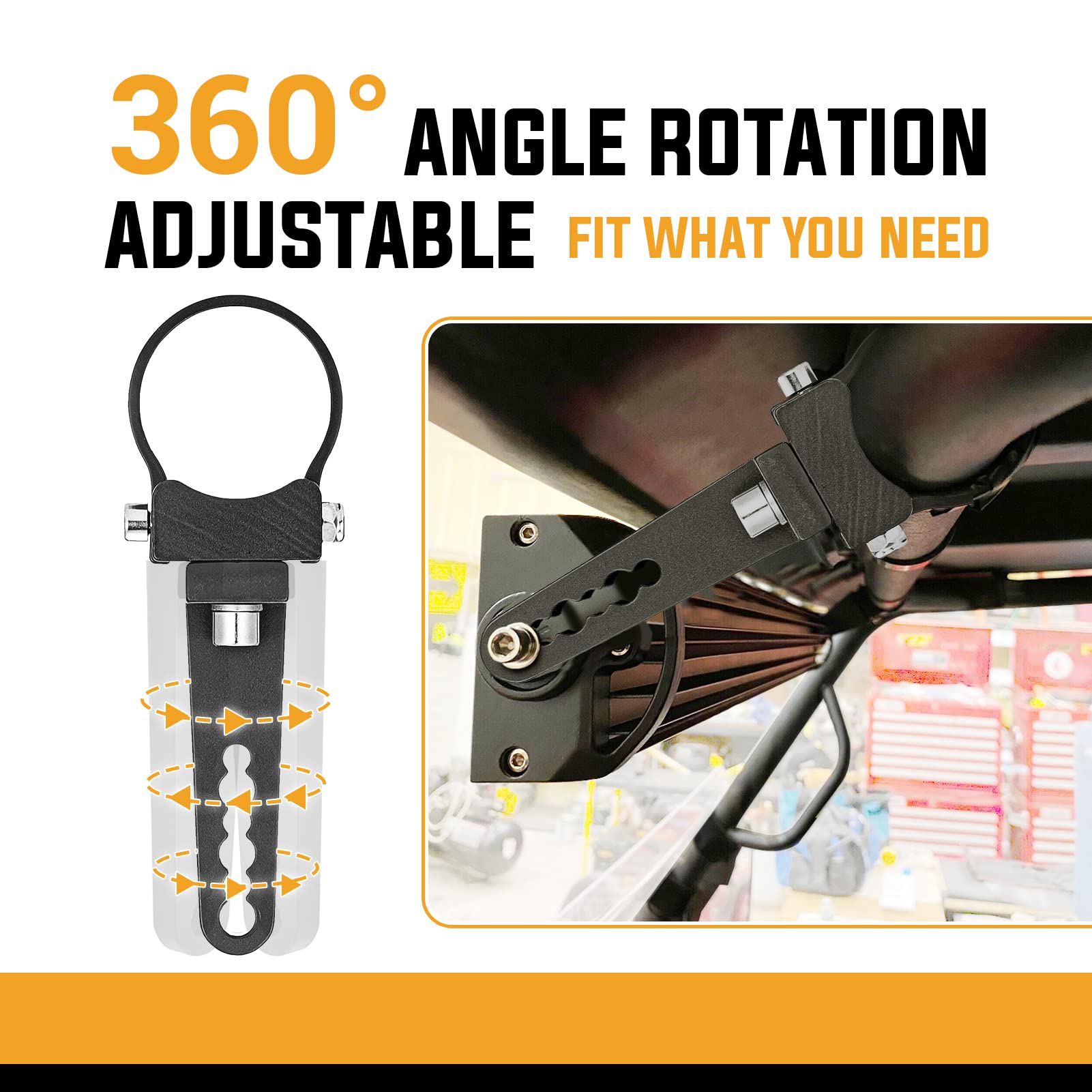 Wsays no-drill installation kit with included Allen keys