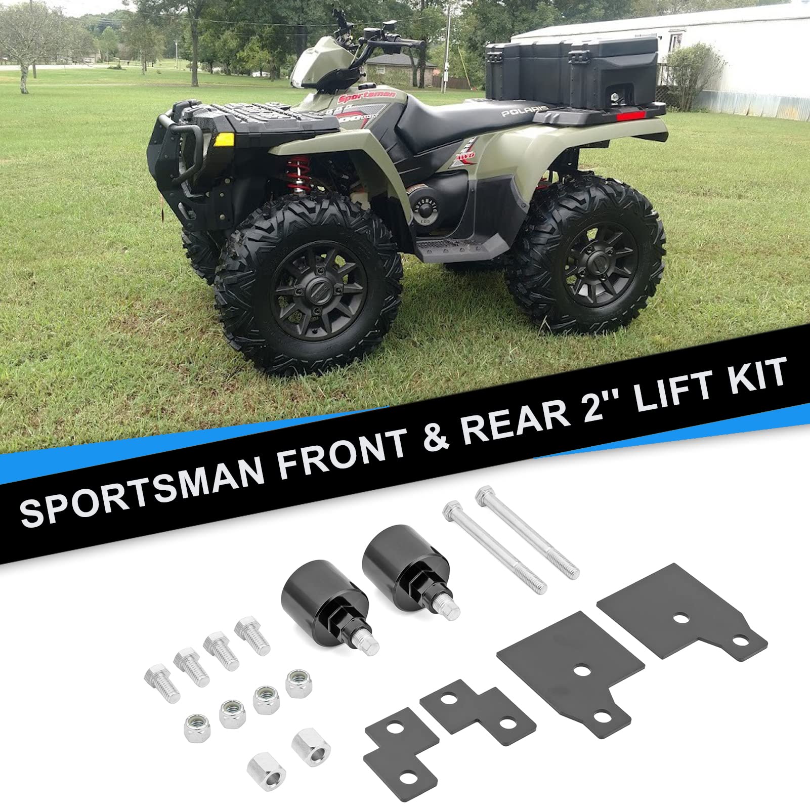 Wsays small rear brackets shown for added rear support in lift setup