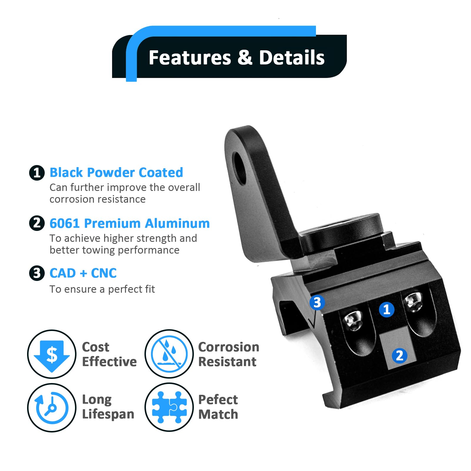 Wsays clamp-on install on roll cage requires no drilling for quick setup.
