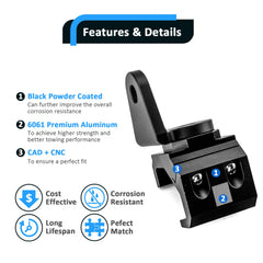 Wsays clamp-on install on roll cage requires no drilling for quick setup.
