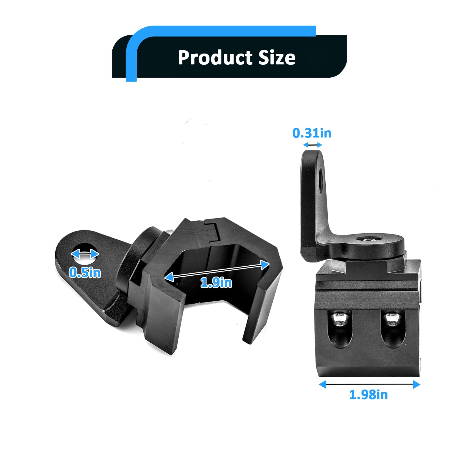 Wsays rust-resistant mount withstands rain, dust, and vibration on rugged trails.