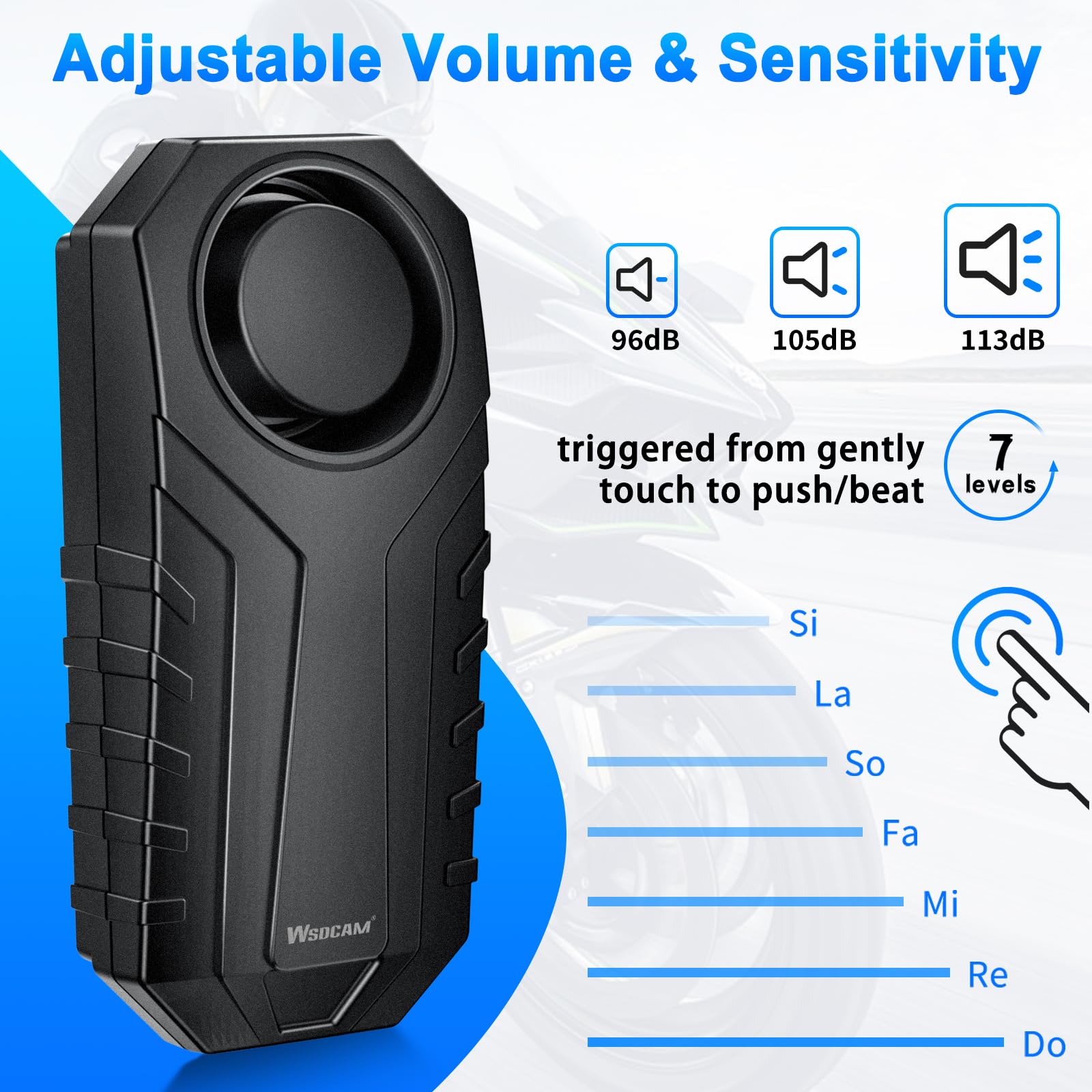 WSDCAM IP65 waterproof rating protects the system outdoors.