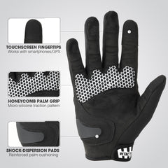 WTACTFUL gloves with reinforced palm anti-slip grip for control.