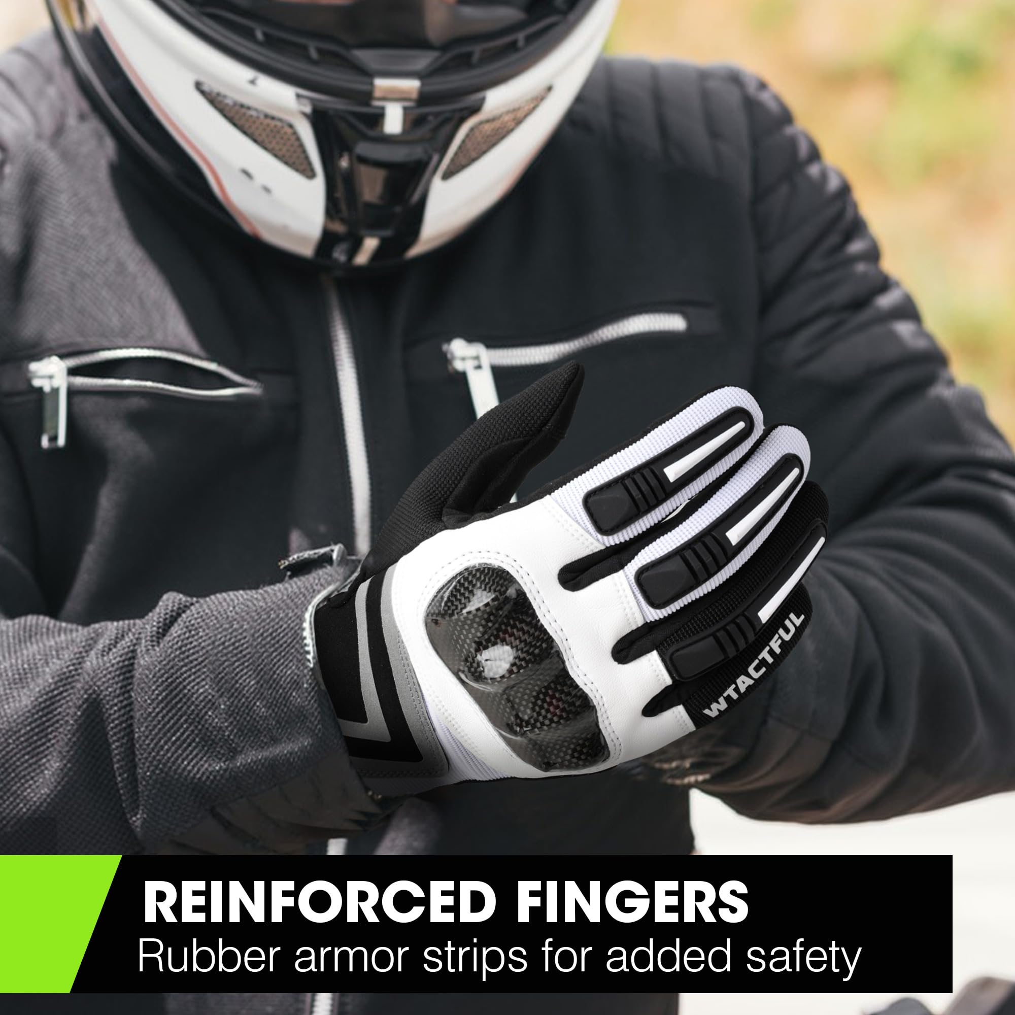 wtactful motorcycle gloves unisex size range S-XL
