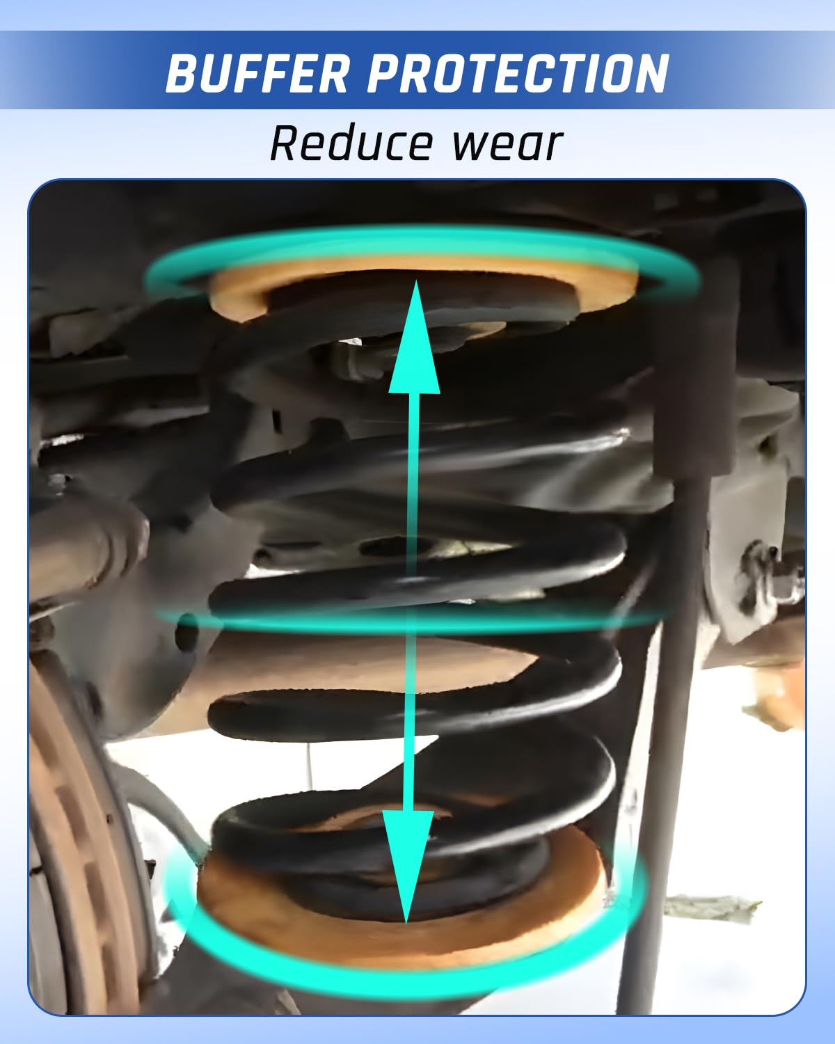Wujexuhe Chevrolet Impala bump stop enhances ride comfort.