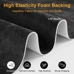WUJODOR headliner compatible with cars, RVs, SUVs, trucks, vans.