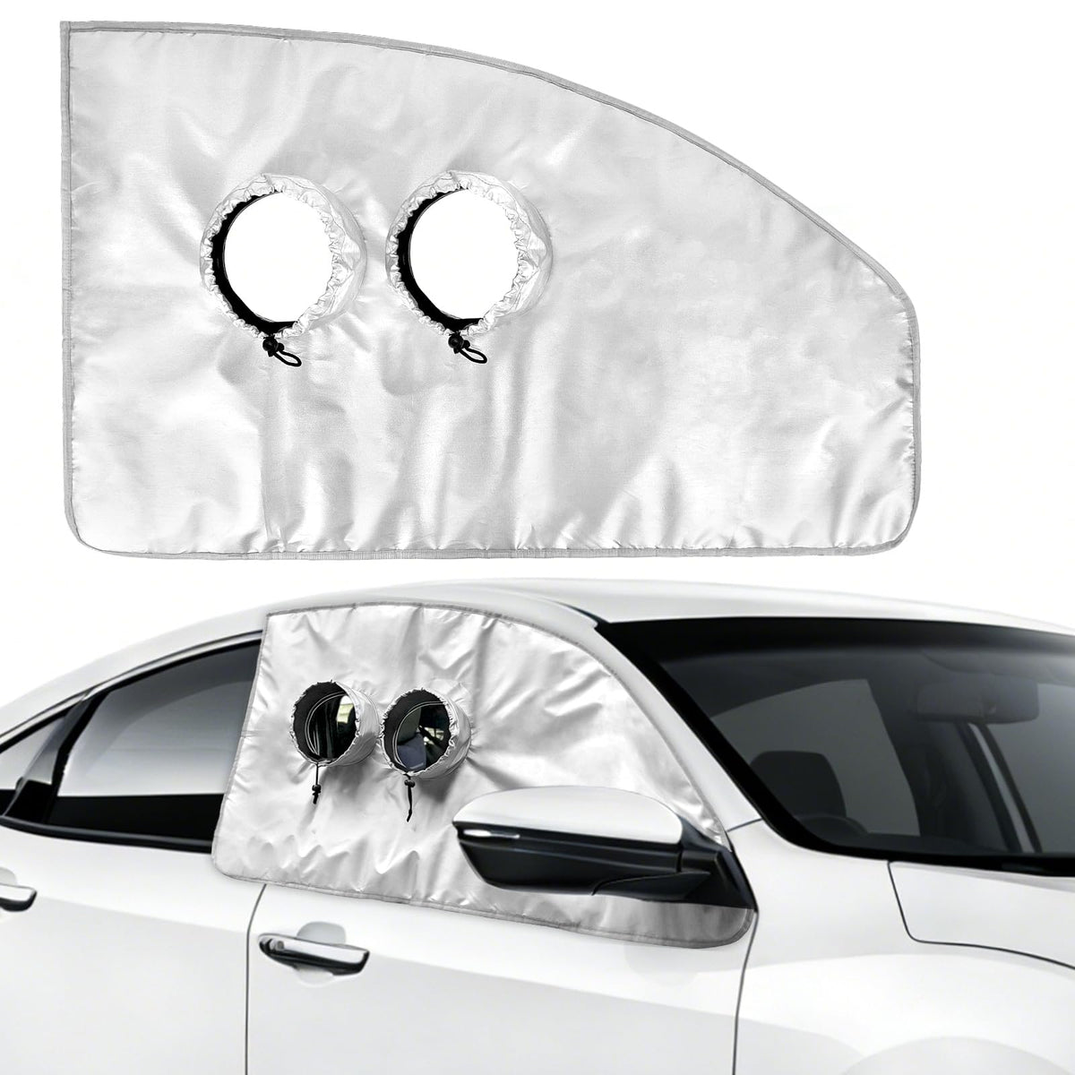 WUJODOR portable AC window kit front view enables quick, hassle-free cooling setup.