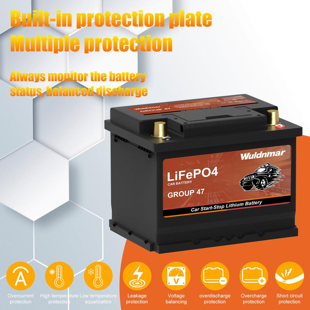 Wuldnmar BMS safety system ensures protection against overcharge and overdischarge.