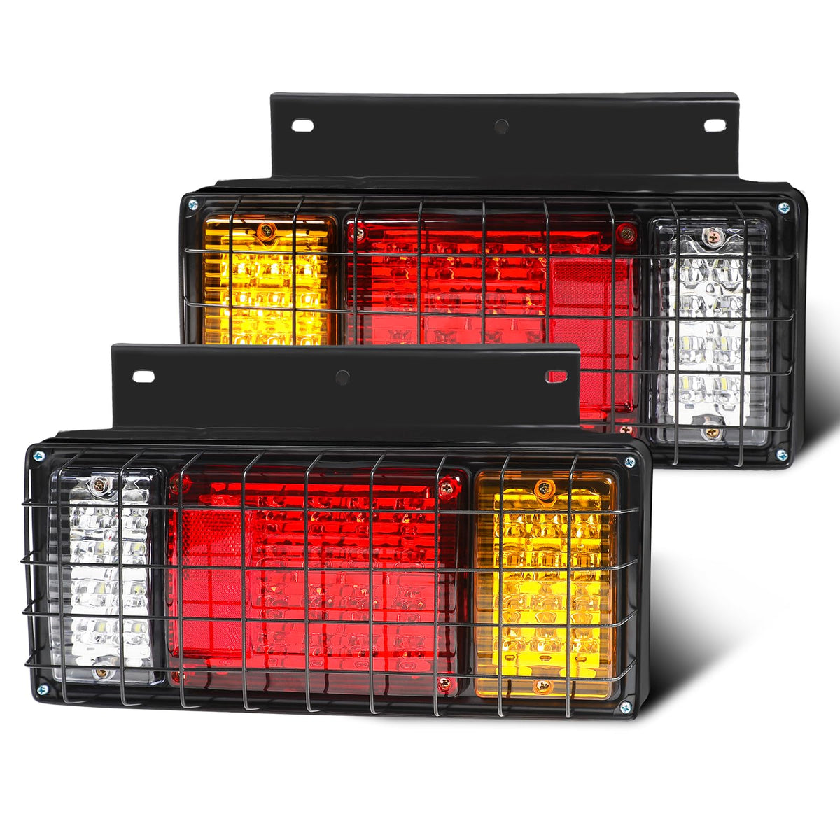 WUSHIXAN 40-LED trailer light kit front view enhances daytime visibility.
